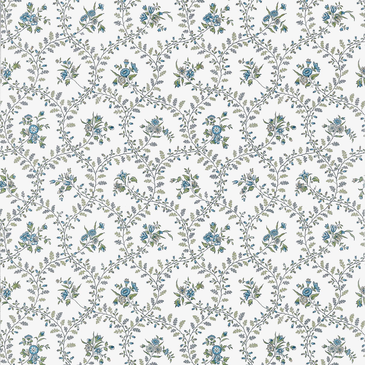 Anna French Juliette Trail Blue And Green Wallpaper