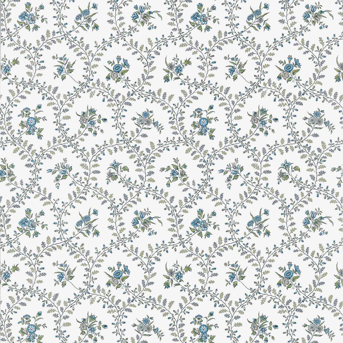 Anna French Juliette Trail Blue And Green Wallpaper