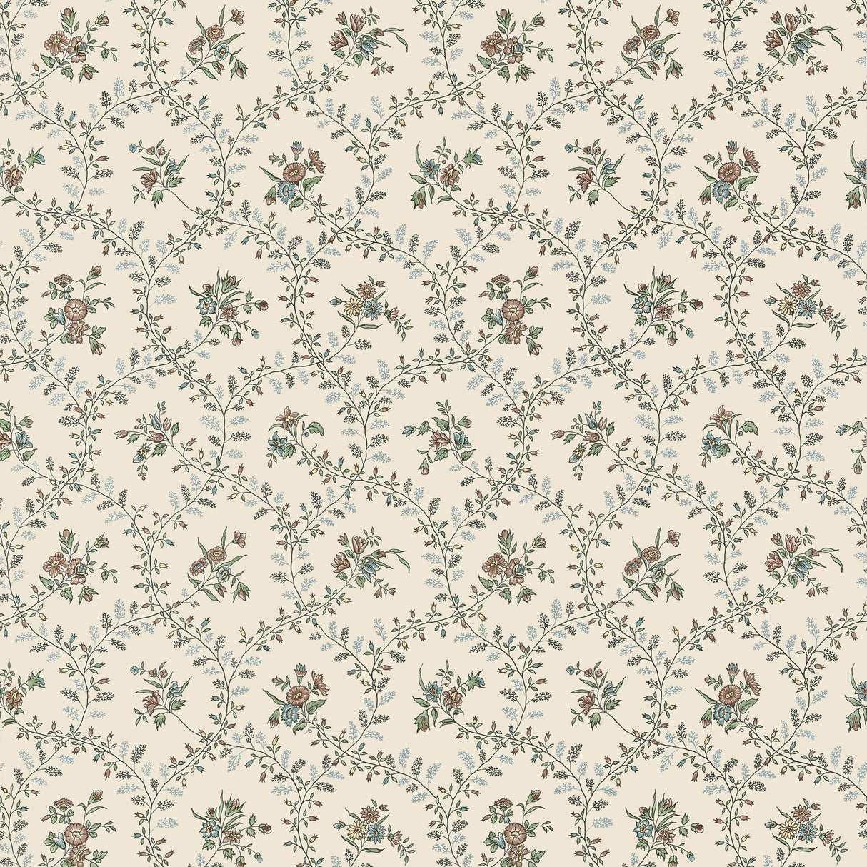 Anna French Juliette Trail Brown Wallpaper