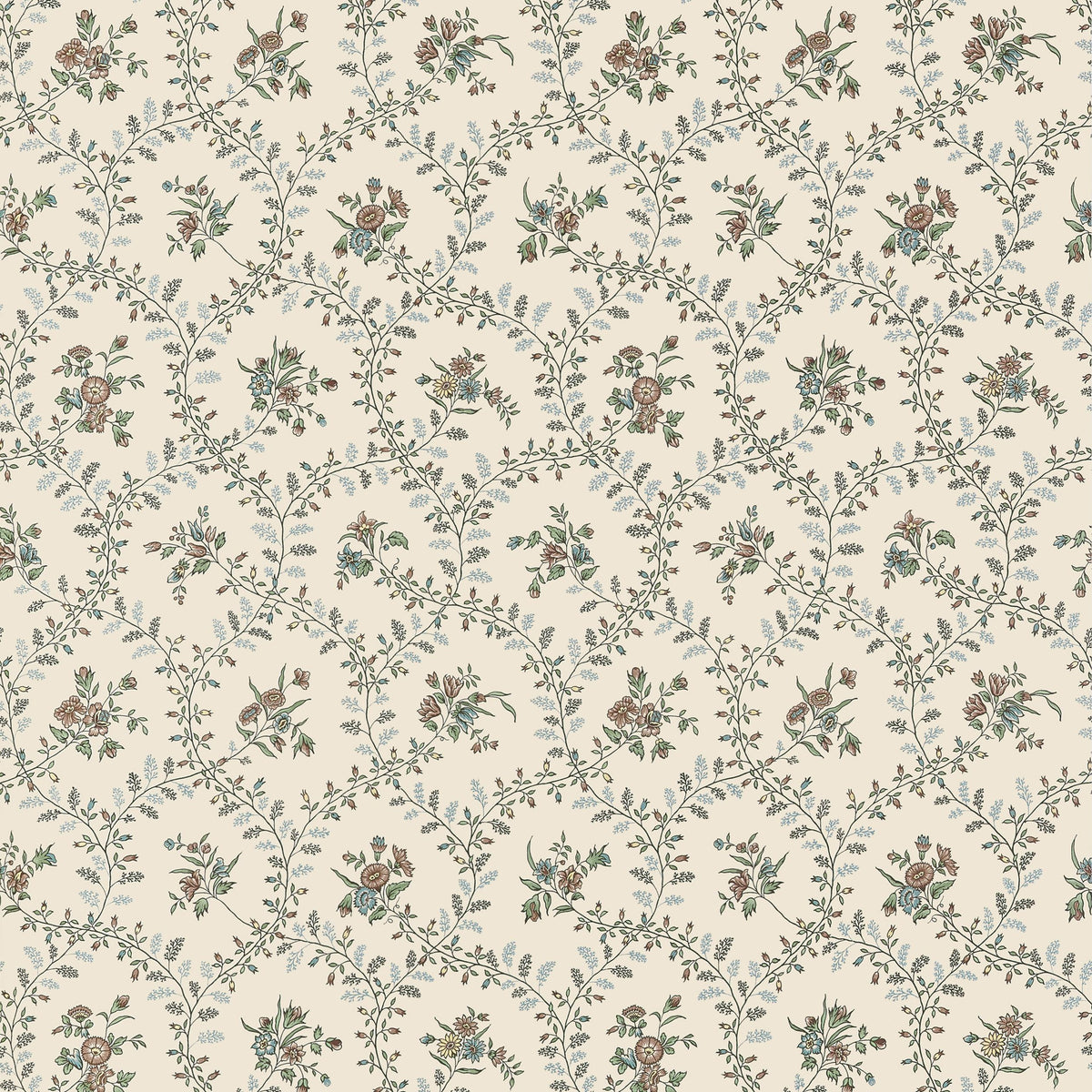 Anna French Juliette Trail Brown Wallpaper