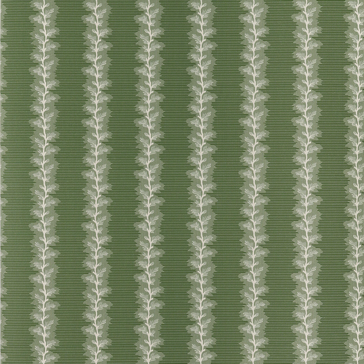 Anna French French Stripe Green Wallpaper
