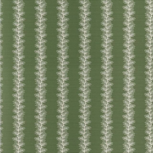 Anna French French Stripe Green Wallpaper