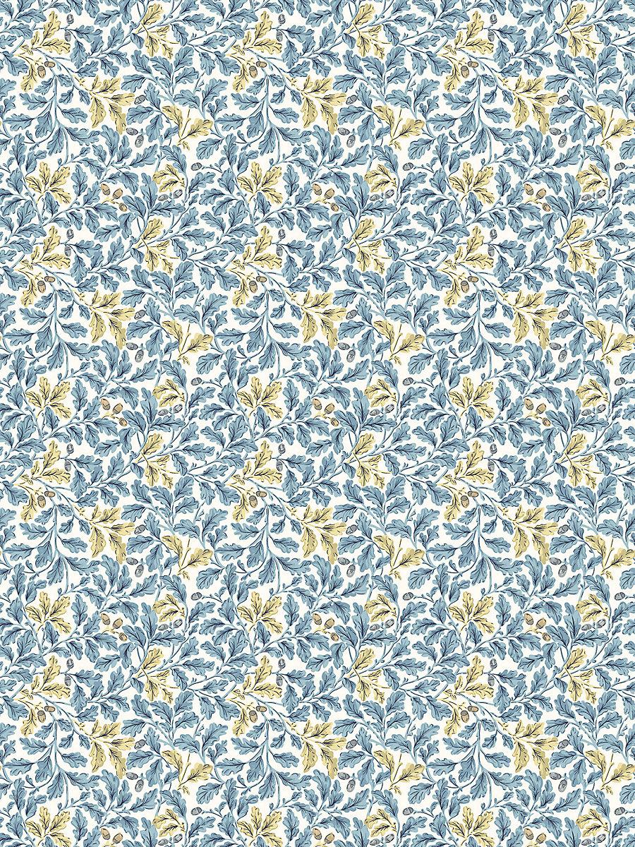 Scalamandre Oaktree Wallcovering Golden Teal Wallpaper