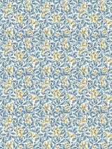 Scalamandre Oaktree Wallcovering Golden Teal Wallpaper