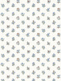 Scalamandre Summer Flora Wallcovering Cobalt Rouge Wallpaper