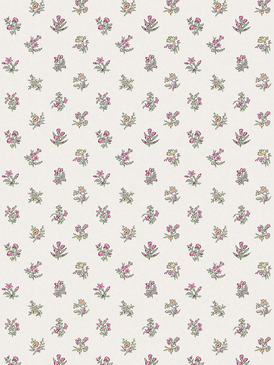 Scalamandre Summer Flora Wallcovering Sorbet Wallpaper