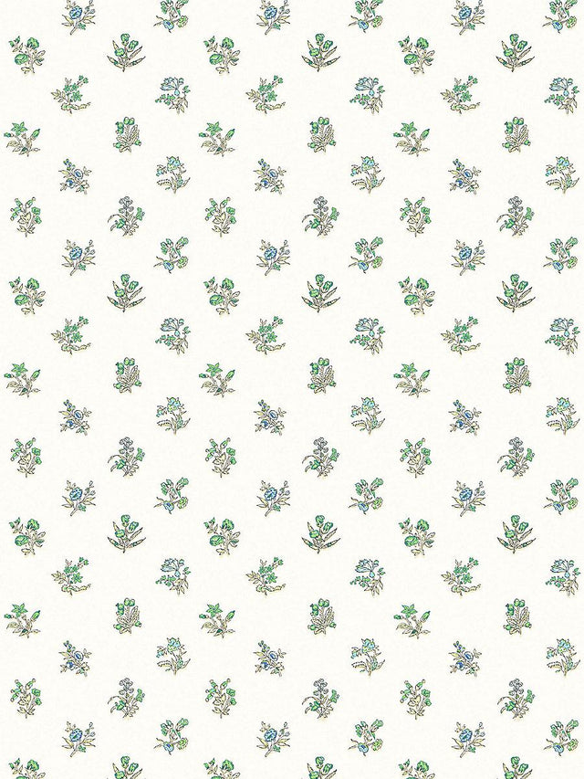 Scalamandre Summer Flora Wallcovering Key Lime Wallpaper