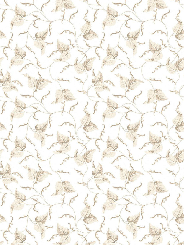 Scalamandre Angle Leaf Wallcovering Sand Wallpaper