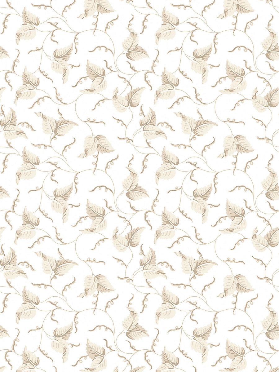 Scalamandre Angle Leaf Wallcovering Sand Wallpaper