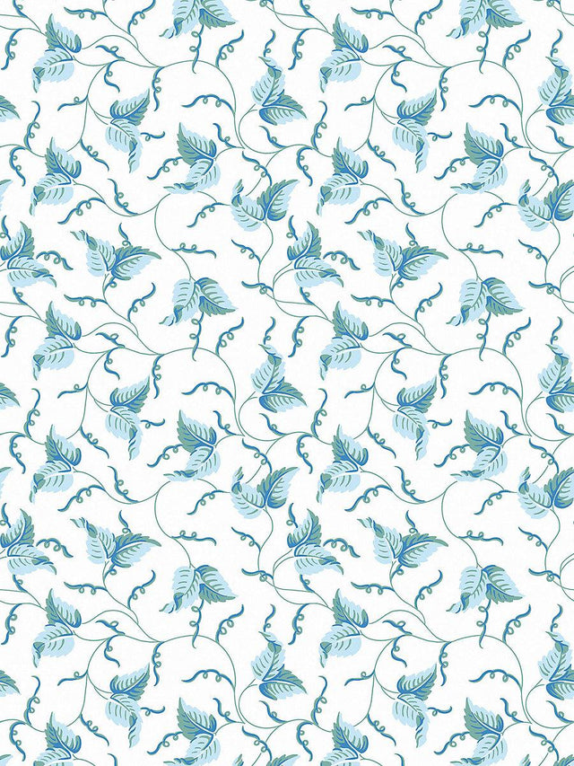 Scalamandre Angle Leaf Wallcovering Sky Garden Wallpaper