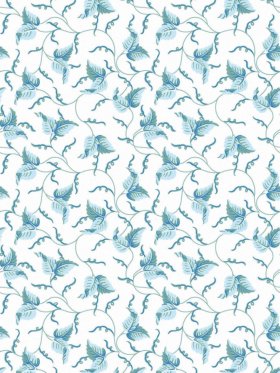 Scalamandre Angle Leaf Wallcovering Sky Garden Wallpaper