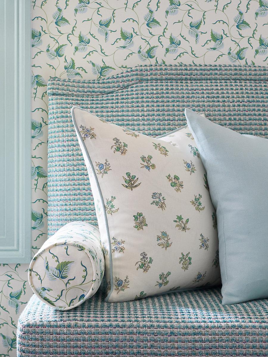 Scalamandre Angle Leaf Wallcovering Sky Garden Wallpaper