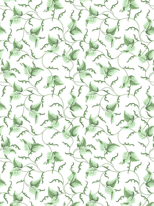 Scalamandre Angle Leaf Wallcovering Moss Wallpaper
