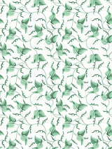 Scalamandre Angle Leaf Wallcovering Jade Wallpaper