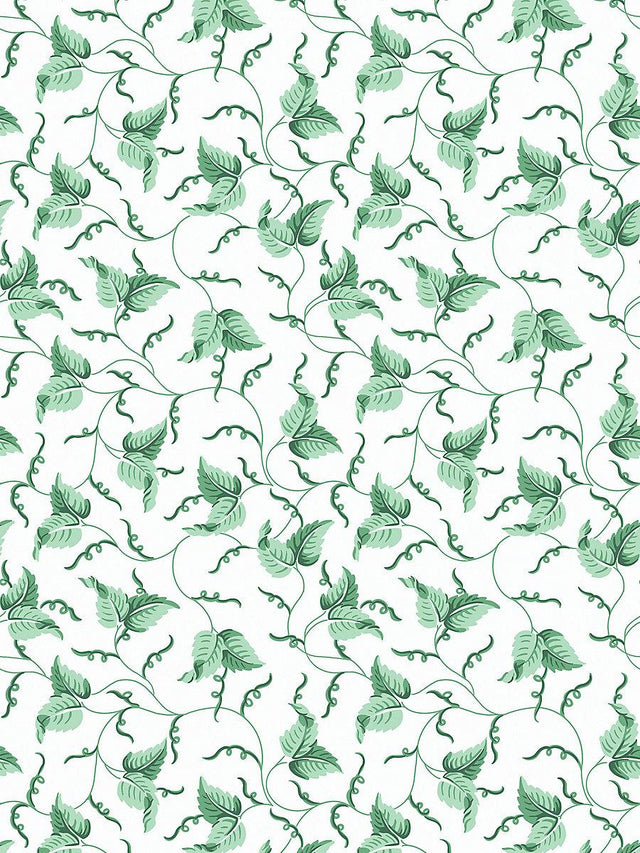 Scalamandre Angle Leaf Wallcovering Jade Wallpaper