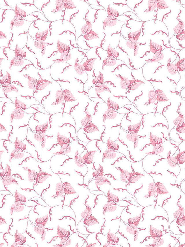 Scalamandre Angle Leaf Wallcovering Peony Wallpaper