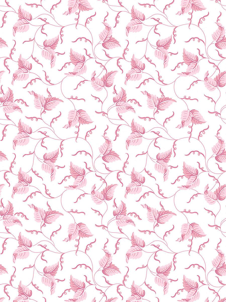Scalamandre Angle Leaf Wallcovering Peony Wallpaper