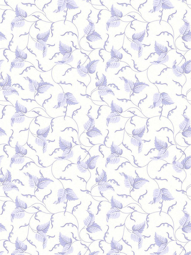 Scalamandre Angle Leaf Wallcovering Lavender Wallpaper