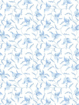 Scalamandre Angle Leaf Wallcovering Blue Jay Wallpaper