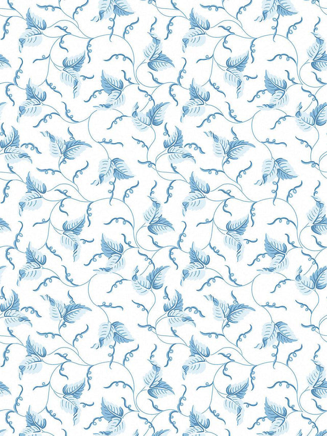 Scalamandre Angle Leaf Wallcovering Robins Egg Wallpaper
