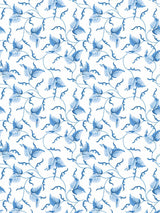 Scalamandre Angle Leaf Wallcovering Cobalt Wallpaper