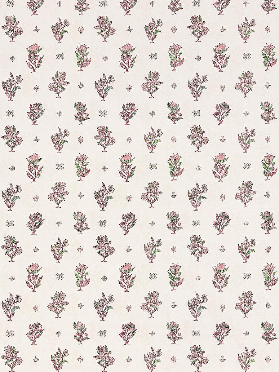 Scalamandre Calico Wallcovering Peony Wallpaper