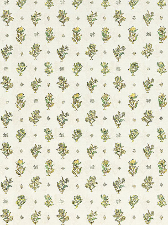 Scalamandre Calico Wallcovering Lemongrass Wallpaper