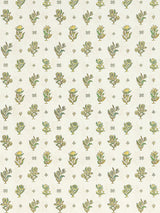 Scalamandre Calico Wallcovering Lemongrass Wallpaper