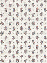 Scalamandre Calico Wallcovering Ruby Peacock Wallpaper