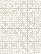 Scalamandre Ormond Fret Wallcovering Oyster Wallpaper