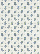 Scalamandre Calico Wallcovering Lapis Olive Wallpaper