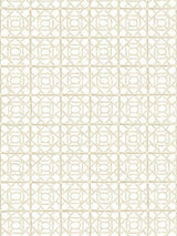 Scalamandre Ormond Fret Wallcovering Oak Wallpaper