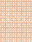 Scalamandre Ormond Fret Wallcovering Tangerine Wallpaper