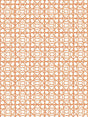 Scalamandre Ormond Fret Wallcovering Tangerine Wallpaper