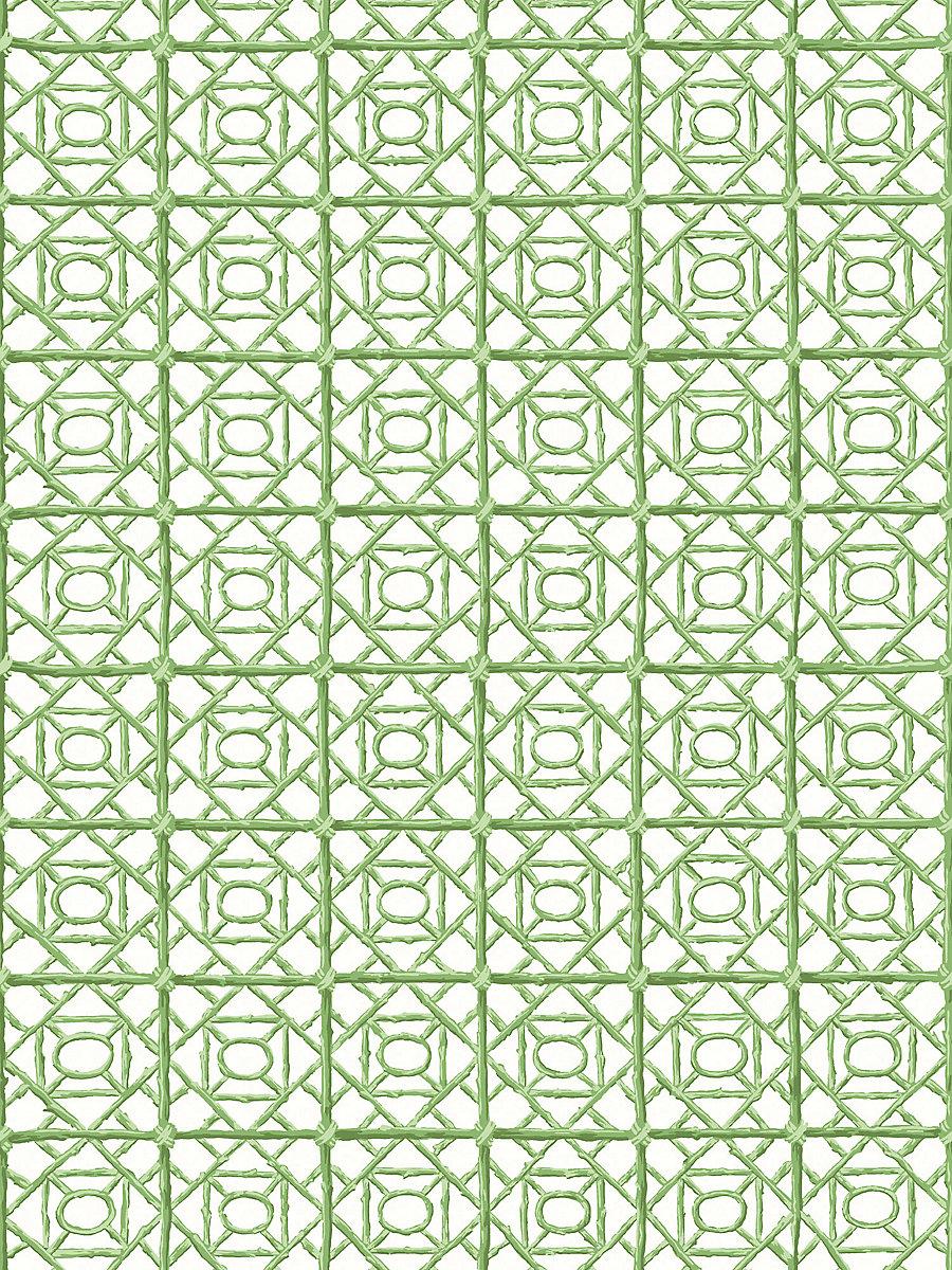 Scalamandre Ormond Fret Wallcovering Grass Wallpaper