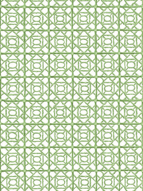 Scalamandre Ormond Fret Wallcovering Grass Wallpaper