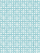 Scalamandre Ormond Fret Wallcovering Aquamarine Wallpaper