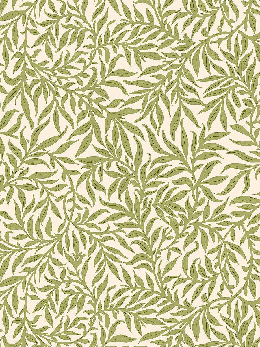 Scalamandre Willow Wallcovering Moss Wallpaper