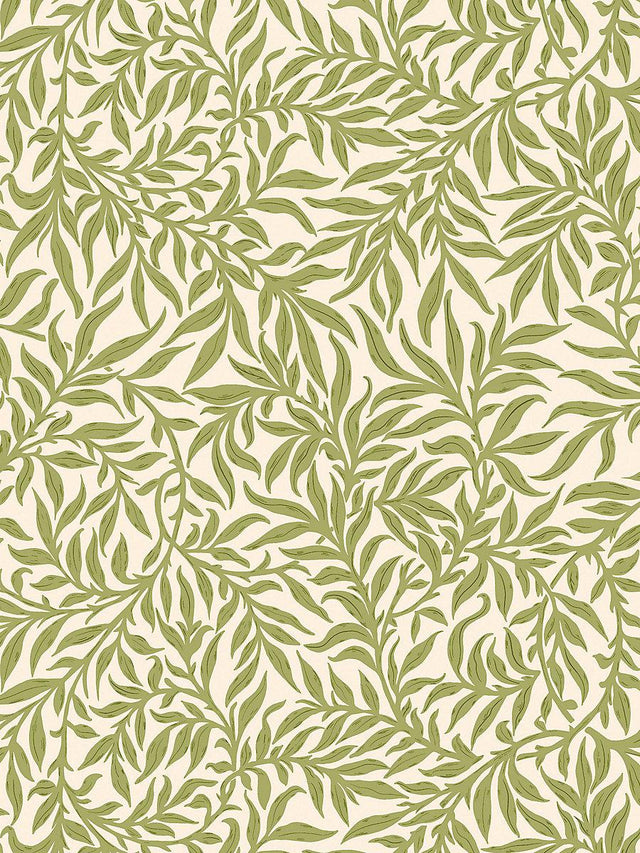 Scalamandre Willow Wallcovering Moss Wallpaper