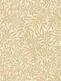 Scalamandre Honeysuckle Wallcovering Lime Peach Wallpaper