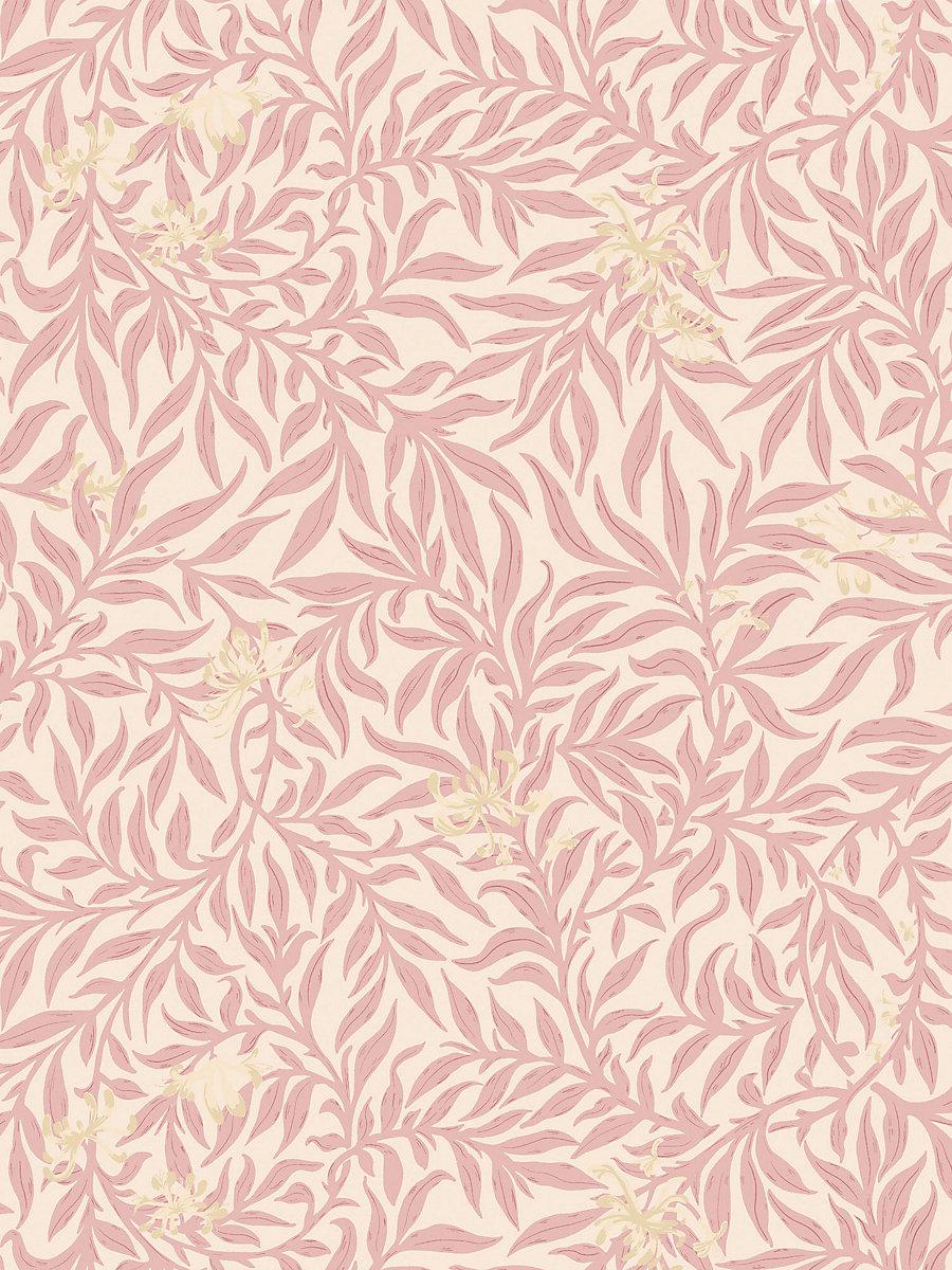 Scalamandre Honeysuckle Wallcovering Rose Wallpaper