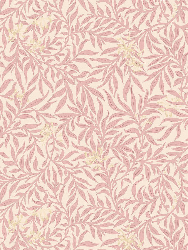 Scalamandre Honeysuckle Wallcovering Rose Wallpaper
