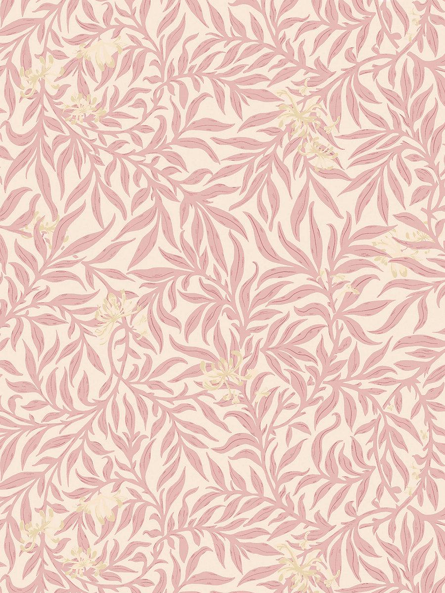 Scalamandre Honeysuckle Wallcovering Rose Wallpaper
