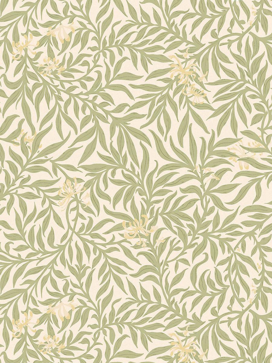 Scalamandre Honeysuckle Wallcovering Sage Wallpaper
