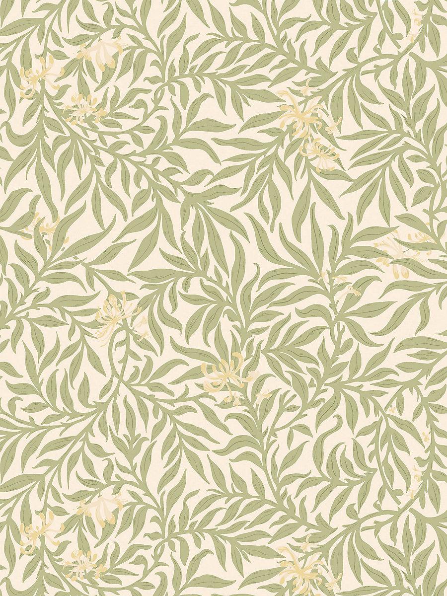 Scalamandre Honeysuckle Wallcovering Sage Wallpaper