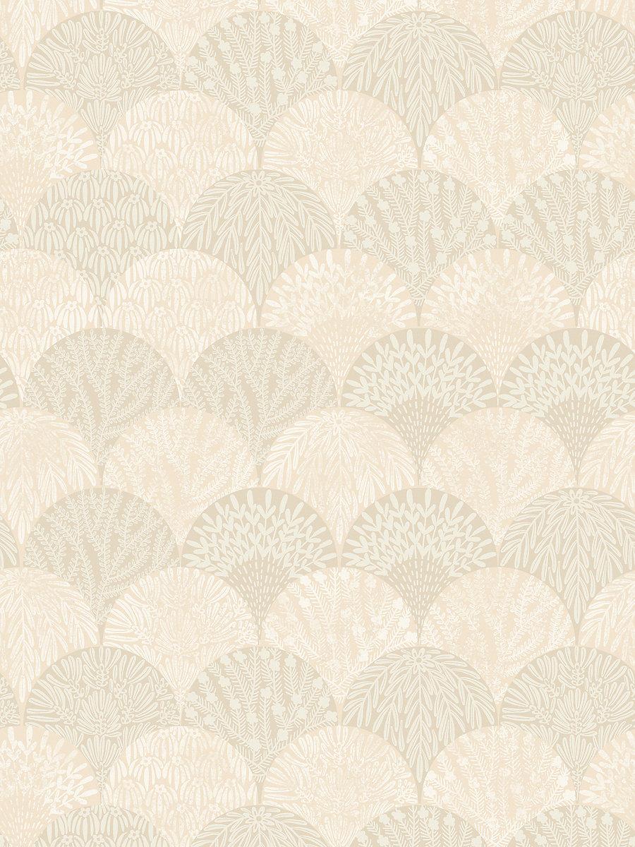 Scalamandre Herb Garden Wallcovering Parchment Wallpaper