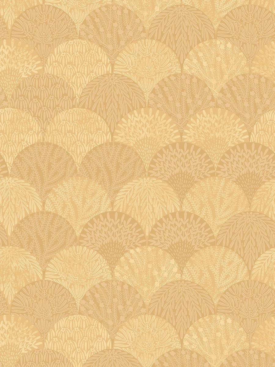 Scalamandre Herb Garden Wallcovering Goldenrod Wallpaper