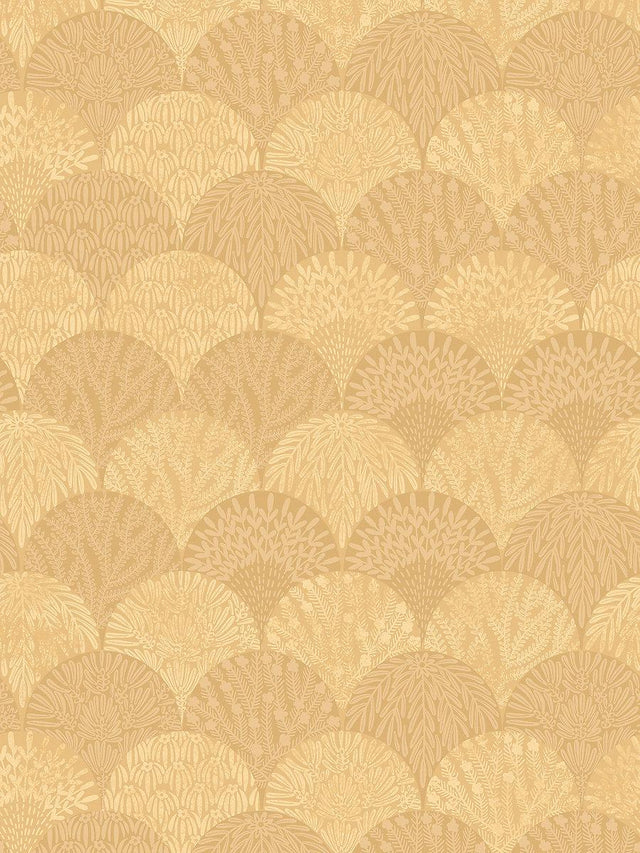 Scalamandre Herb Garden Wallcovering Goldenrod Wallpaper