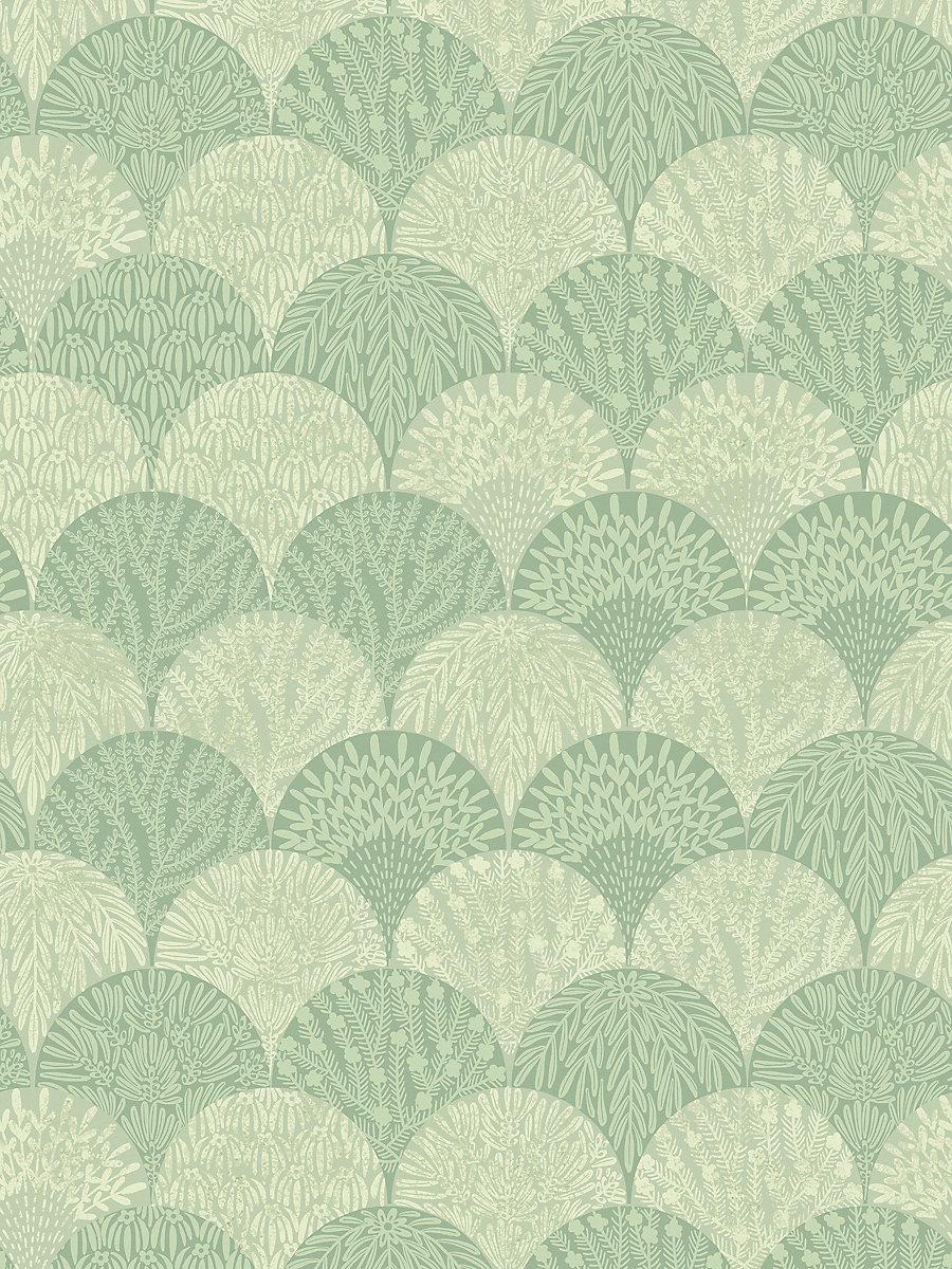 Scalamandre Herb Garden Wallcovering Sage Wallpaper