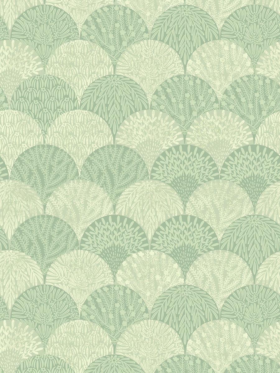 Scalamandre Herb Garden Wallcovering Sage Wallpaper